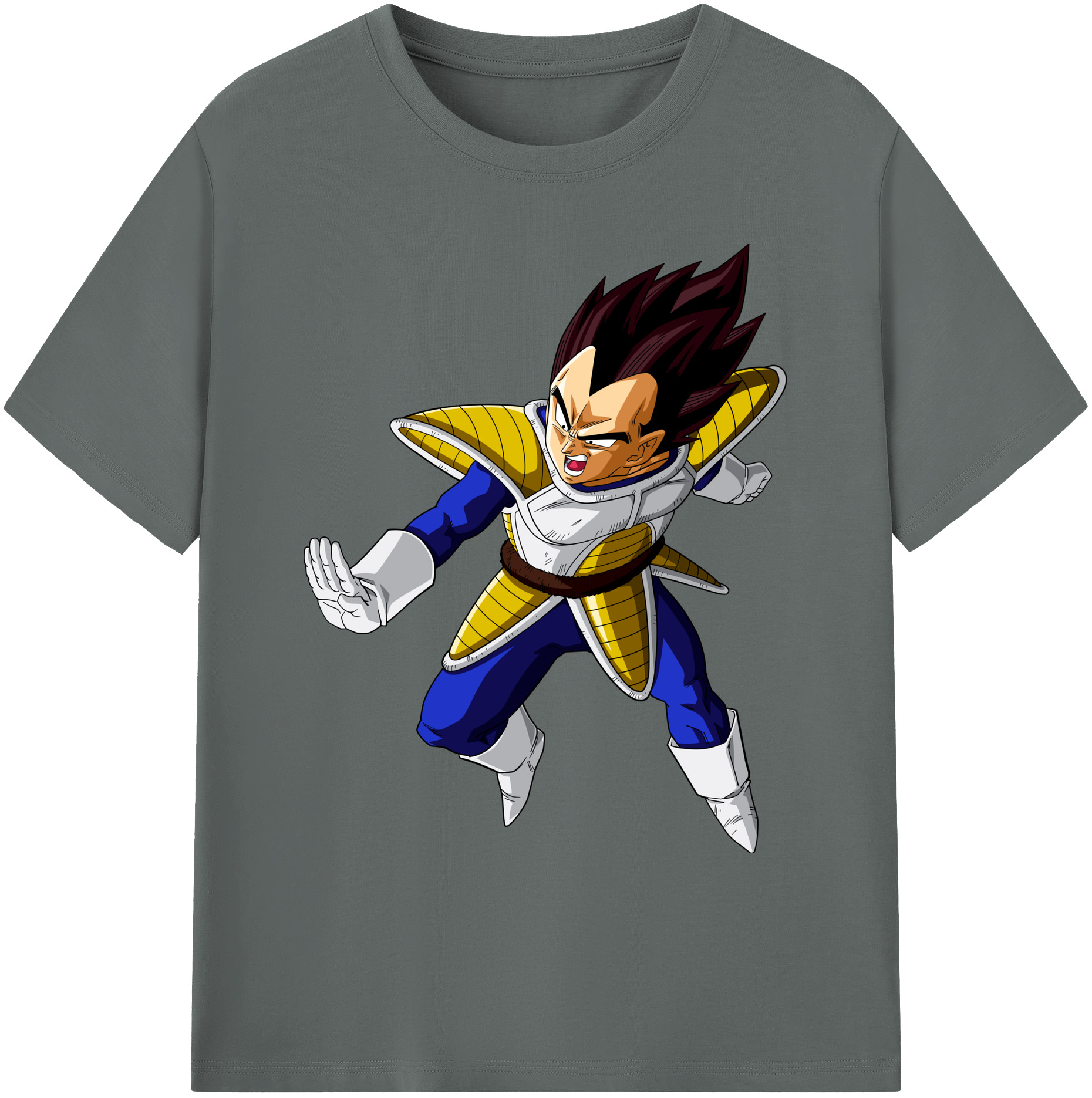 （画像用） ドラゴンボール ベジータ四世（Bejīta Yonsei）DRAGON BALL Vegeta IV 綿100％ メンズ半袖Tシャツ｜肌触りやわらか＆通気性
